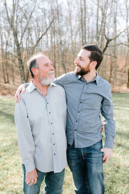 Me and my dad in a side hug